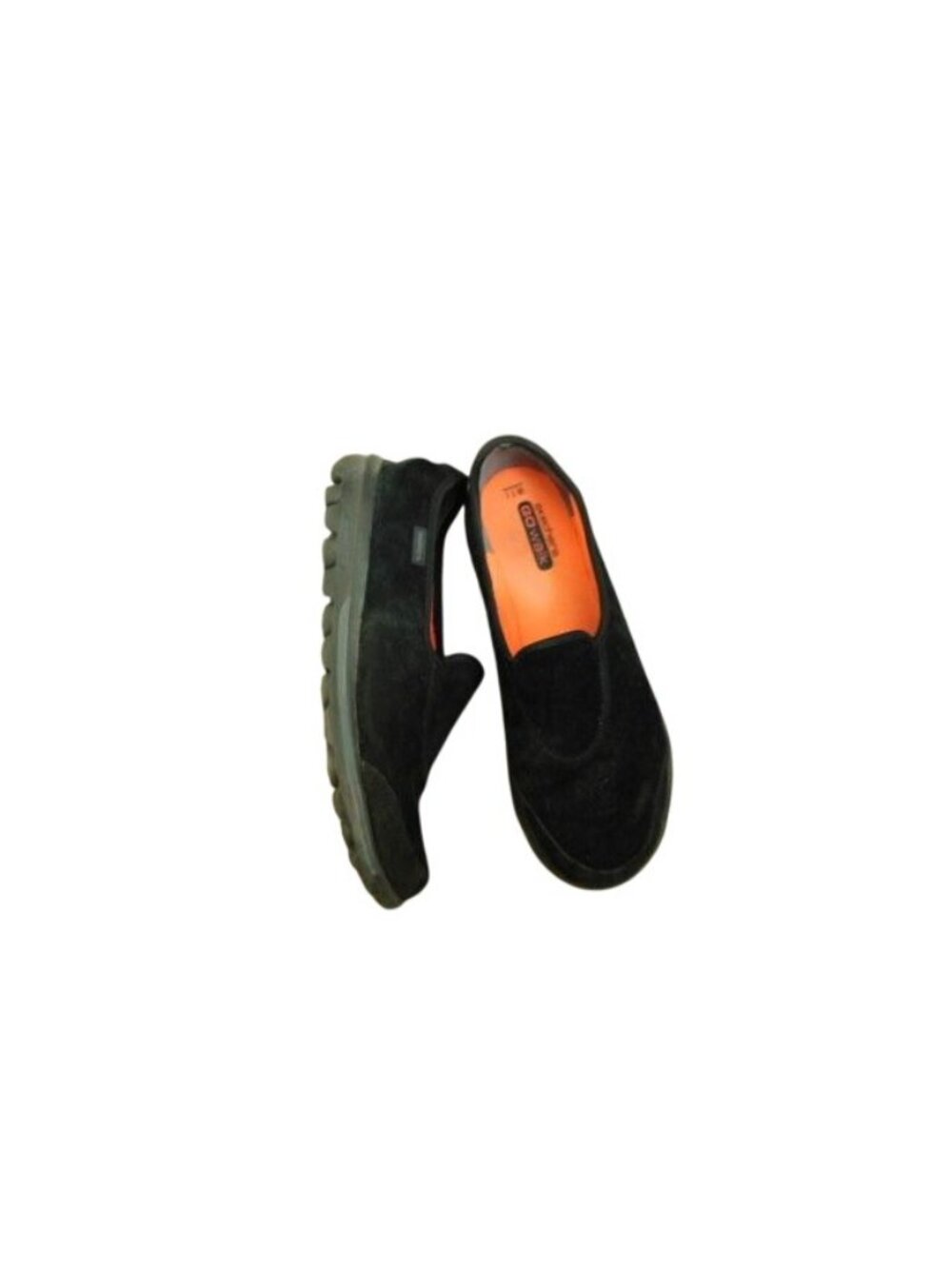 Skechers Size 11 W Black Lightweight Go Walk Slip On Casual Shoes